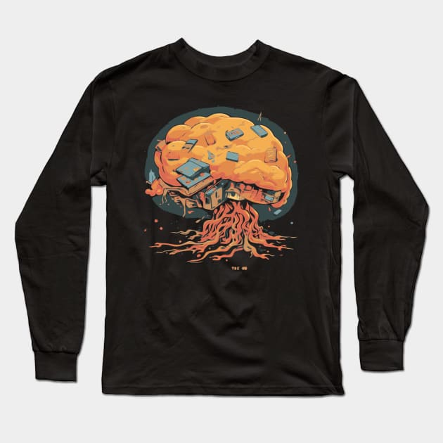 My Brain Has Too Many Tabs Open Long Sleeve T-Shirt by Pixy Official